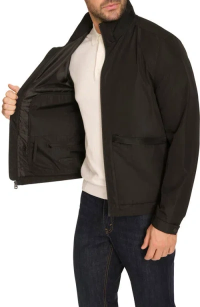 Cole Haan Packable Rain Jacket In Black
