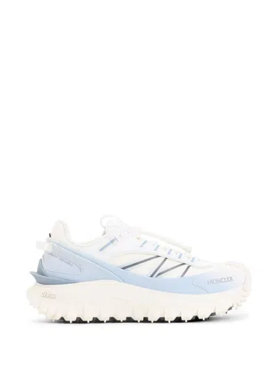 Moncler Trailgrip Sneakers In Technical Fabric And Mesh With Side Lettering Logo In Multi