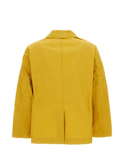 Casey Casey Single-breasted Jacket In Yellow