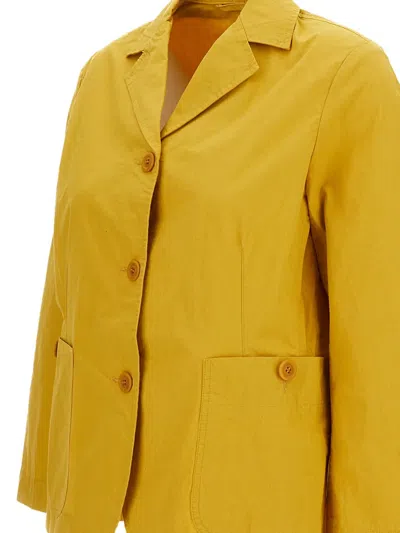 Casey Casey Single-breasted Jacket In Yellow