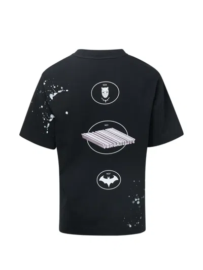 Ordinary Couture Code Third Dimension Splatter T-shirt In Black