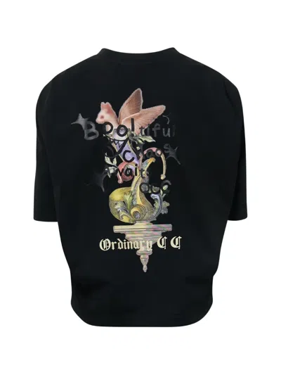 Ordinary Couture Code Volume Gather Top In Black