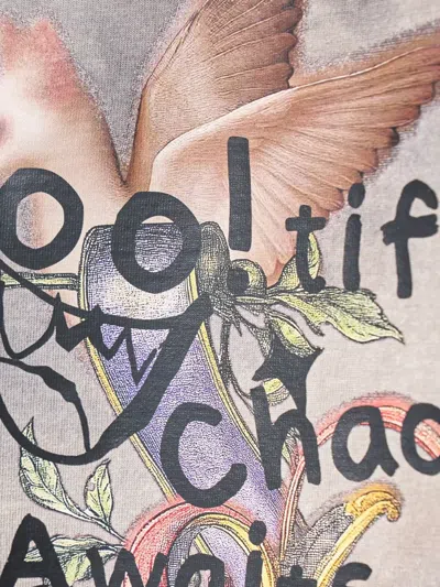 Ordinary Couture Code Volume Gather T-shirt In Brown