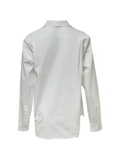 Ordinary Couture Code Oblique Flow Shirt In White