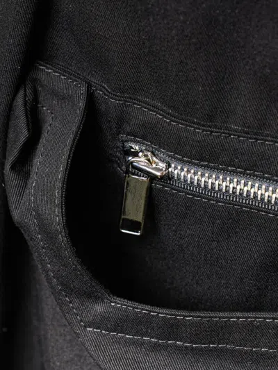 Ordinary Couture Code Zip Pocket Bermuda Shorts In Black