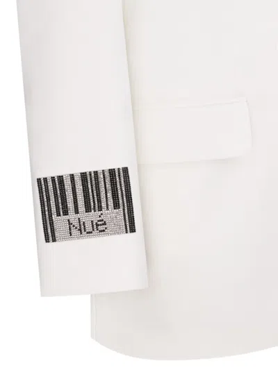 Nué Barcode Oversized Blazer In White