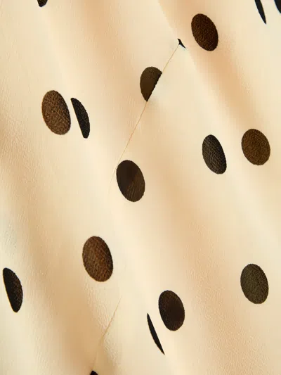 Reformation Esra Polka Dot Long Sleeve Maxi Dress In Neutral