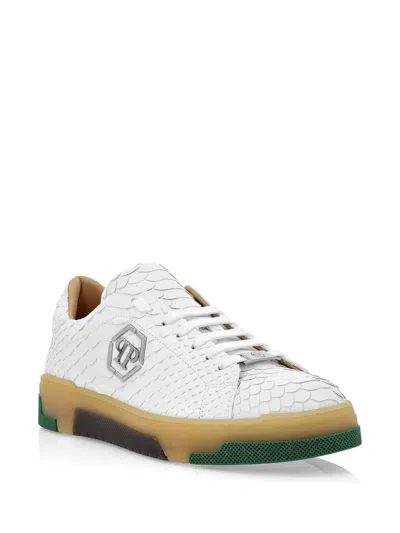 Philipp Plein Python Logo Sneakers In Multi