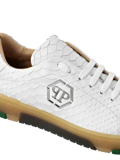 Philipp Plein Python Logo Sneakers In Multi