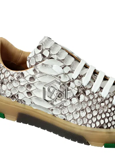 Philipp Plein Python Low-top Sneakers In Multi