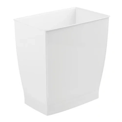 Mono Rectangular Trash Can, 2.5 Gal. / 9.5 Liter, 4-pack, White, Made In White