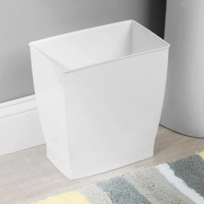 Mono Rectangular Trash Can, 2.5 Gal. / 9.5 Liter, 4-pack, White, Made In White