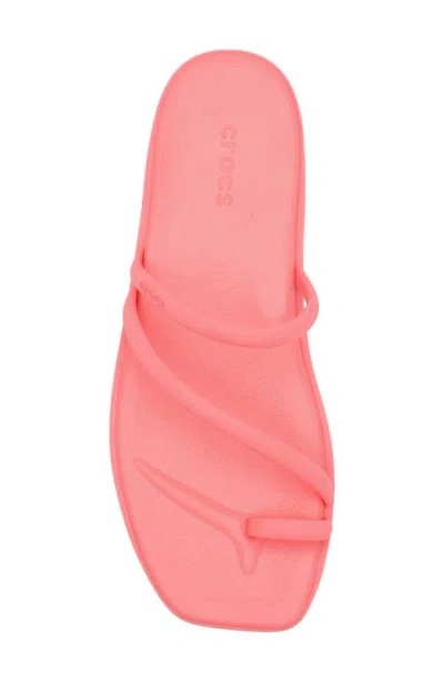 Crocs Miami Toe Loop Sandal In Pink