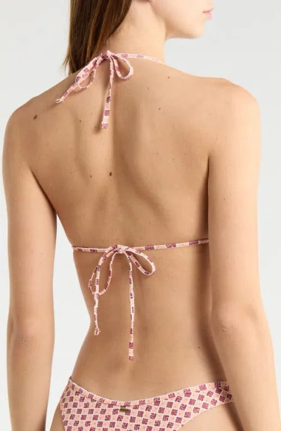 Rip Curl Classic Surf Triangle Bikini Top In Pink
