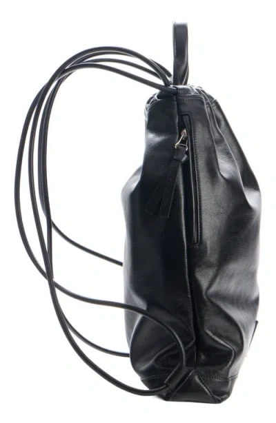 Givenchy Leather Drawstring Backpack In Black