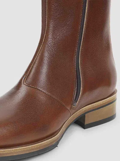 Our Legacy Daimono Boots In Whisky-colored Calfskin In Brown