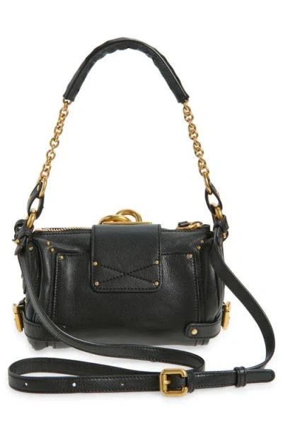 Chloé Chloe Women Black Leather Small Paddington Shoulder Bag In Black