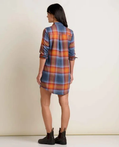 Toad And Co Re-form Popover Long Sleeve Dress In Ink Ombre In Multi
