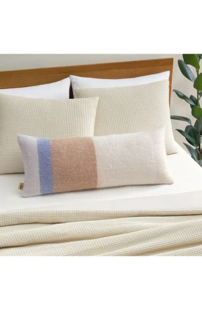 Ugg Simona Faux Mohair Bolster Pillow, 14" X 36" In Neutral