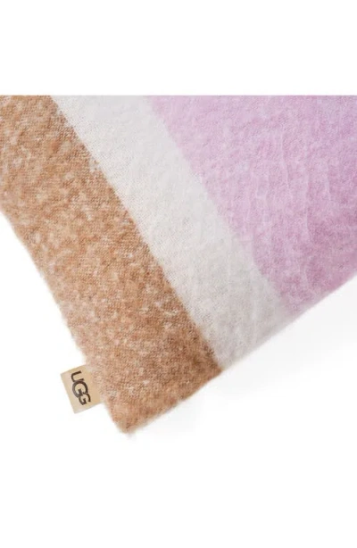 Ugg Simona Faux Mohair Bolster Pillow, 14" X 36" In White