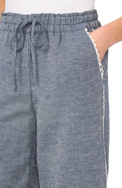 Cece Pull On Cropped Pants In Gray