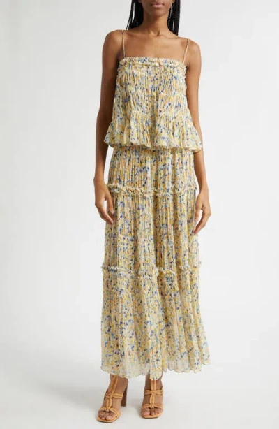 Ulla Johnson Florian Silk Tank Top In Daffodil In Brown