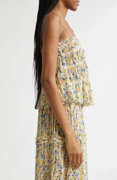 Ulla Johnson Florian Silk Tank Top In Daffodil In Brown