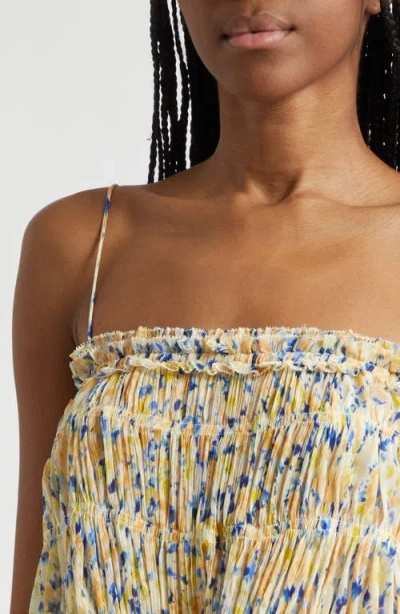 Ulla Johnson Florian Silk Tank Top In Daffodil In Brown