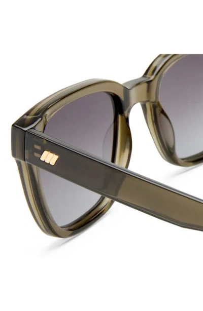 Le Specs Elixir 52mm Polarized Square Sunglasses In Green
