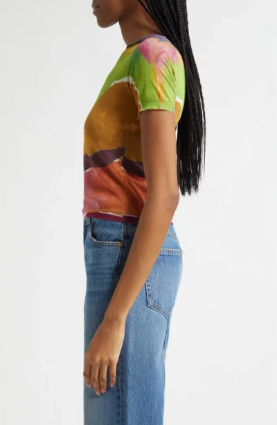 Ulla Johnson Sana Abstract-print T-shirt In Multi