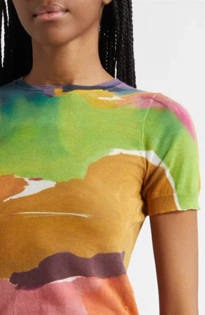 Ulla Johnson Sana Abstract-print T-shirt In Multi