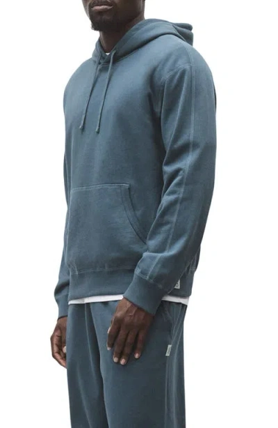 Reigning Champ Lightweight Terry Pullover Hoodie In Blue