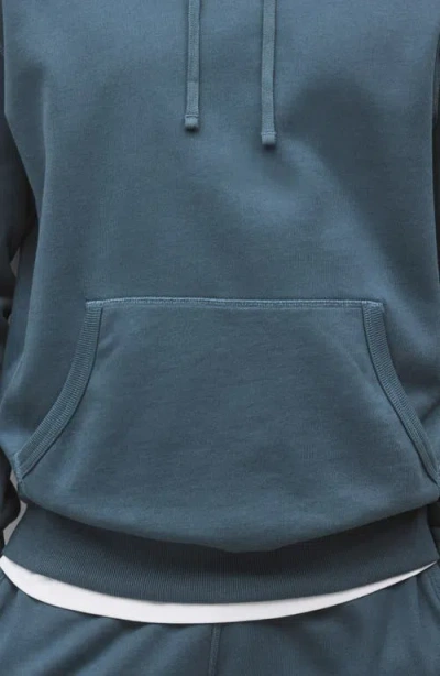 Reigning Champ Lightweight Terry Pullover Hoodie In Blue