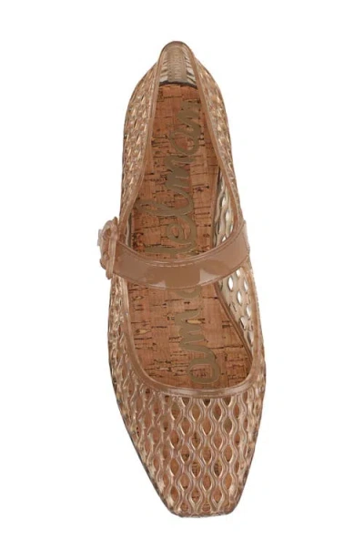 Sam Edelman Michaela Jelly Flats Transparent Brown In Brown