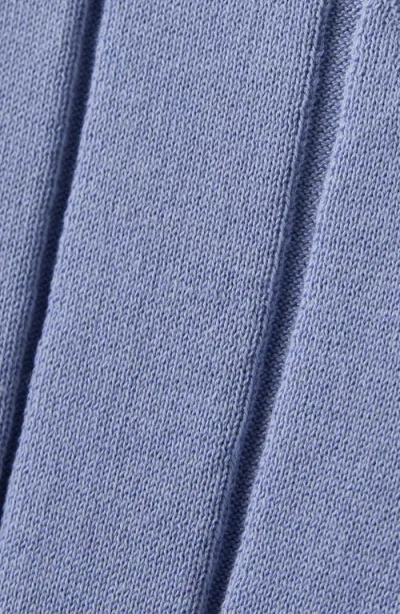 Rhone Varsity Cable Knit Sweater Hydrangea Blue In Blue