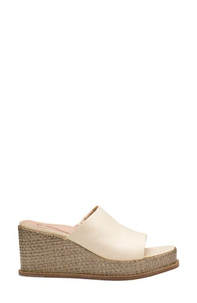 Johnston & Murphy Mallory Platform Wedge Slide Sandal In Neutral
