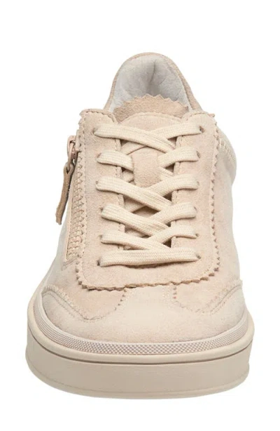 Johnston & Murphy Ashley Side Zip Sneaker In Neutral