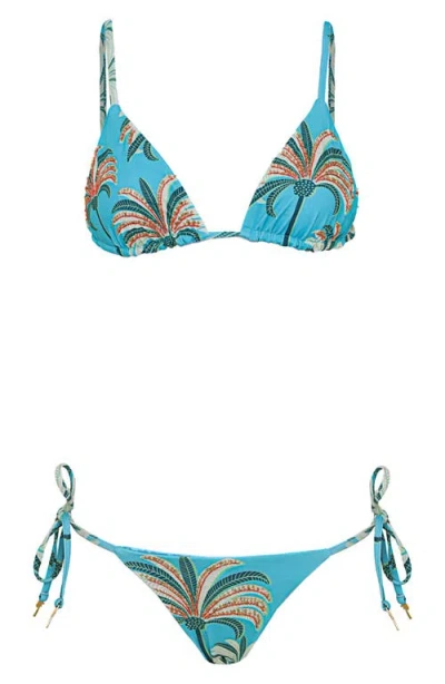 Maaji Pacific Breeze Balmy Reversible Bikini Top In Blue
