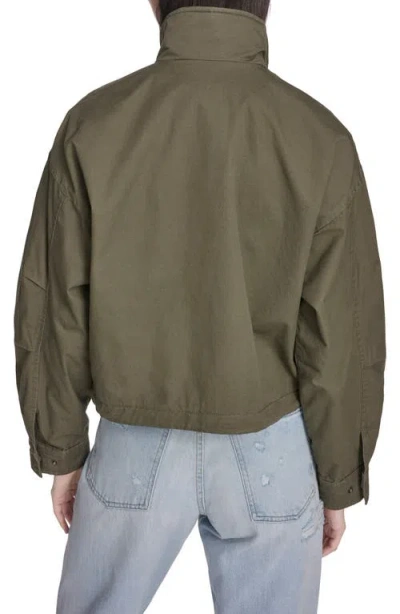 Levi's Crop Surplus Jacket In Green