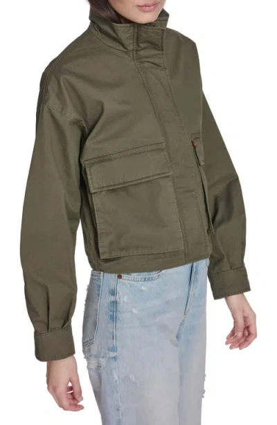 Levi's Crop Surplus Jacket In Green