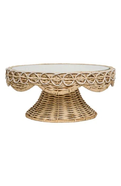 Juliska Provence Rattan Cake Stand In Neutral
