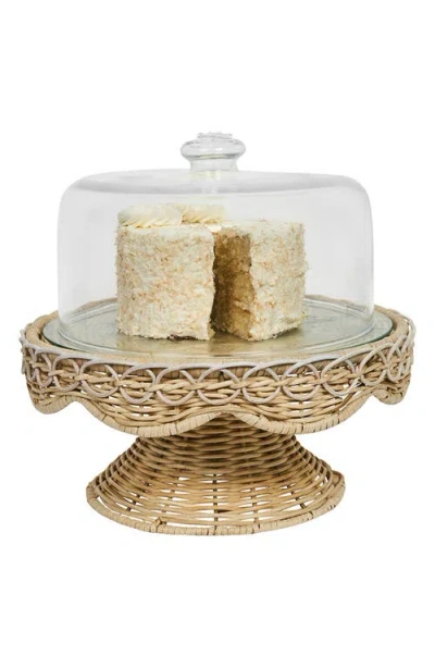 Juliska Provence Rattan Cake Stand In Neutral