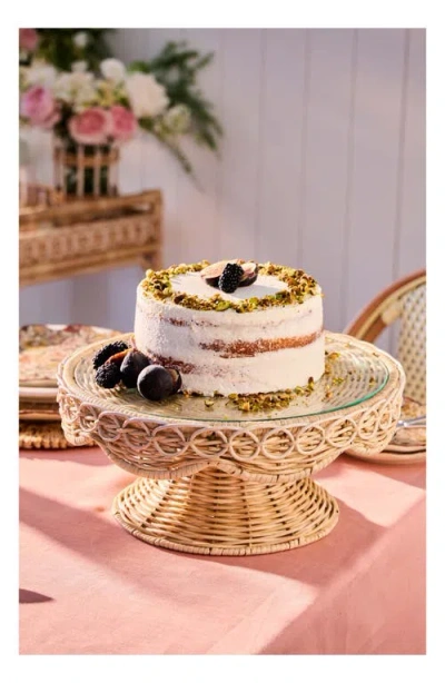 Juliska Provence Rattan Cake Stand In Neutral