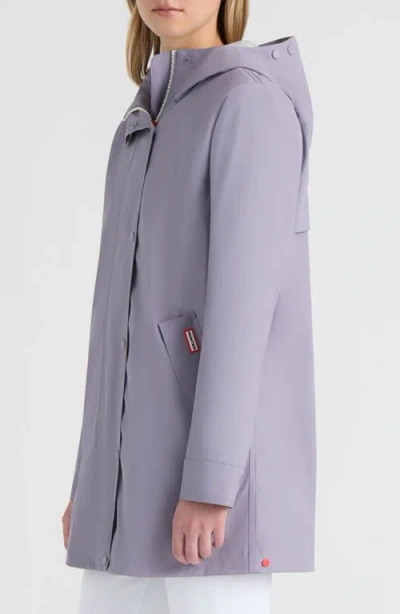 Hunter Acacia Waterproof Rubberized Rain Jacket In Gray