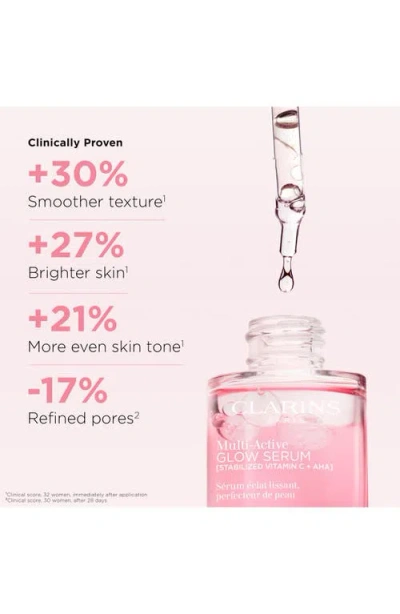 Clarins Multi-active Brightening Glow Serum In Transparent