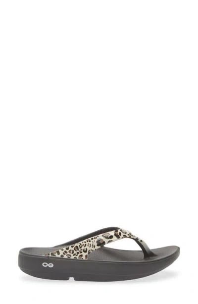 Oofos Oolala Flip Flop In Neutral