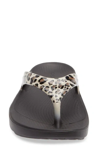 Oofos Oolala Flip Flop In Neutral