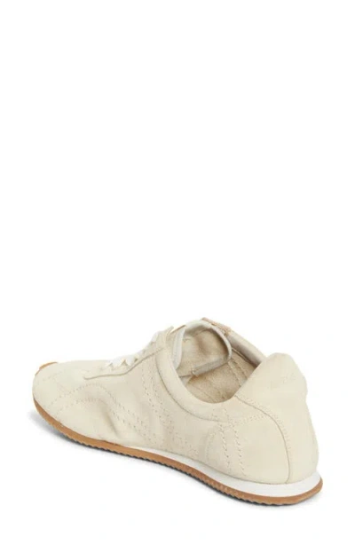 Totême Flex Suede Sneakers Stone In Multi