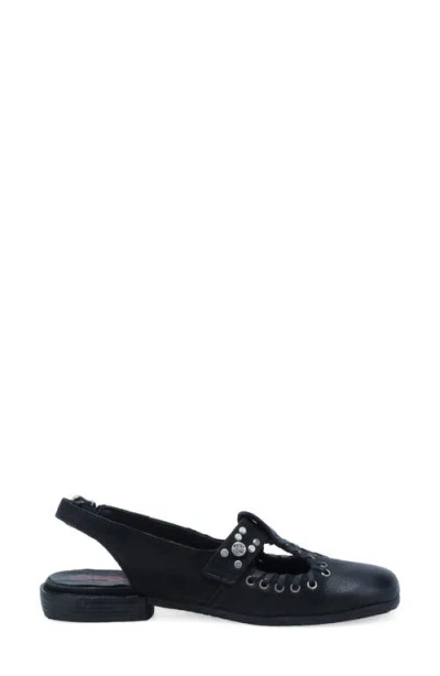 As98 A.s.98 Zepplin Slingback Flat In Black