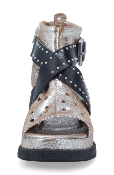 As98 A.s.98 Lorrie Open Toe Bootie In Multi